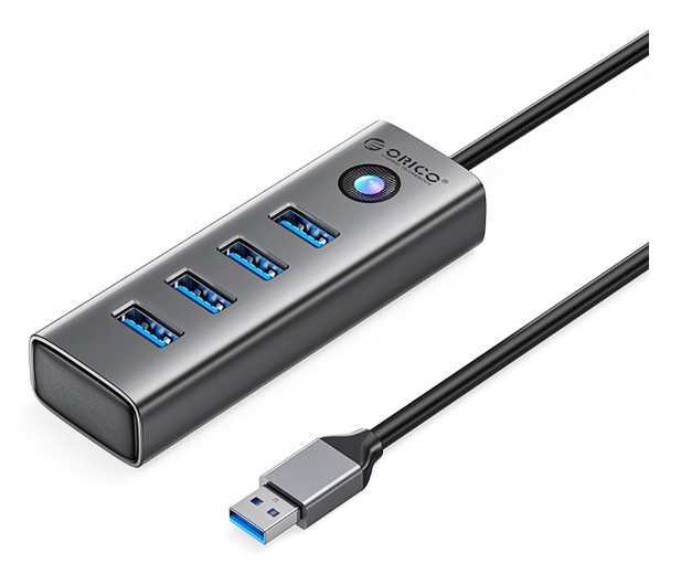 Orico USB-A - 4x USB-A 3.0 - szary - 1343450 - zdjęcie